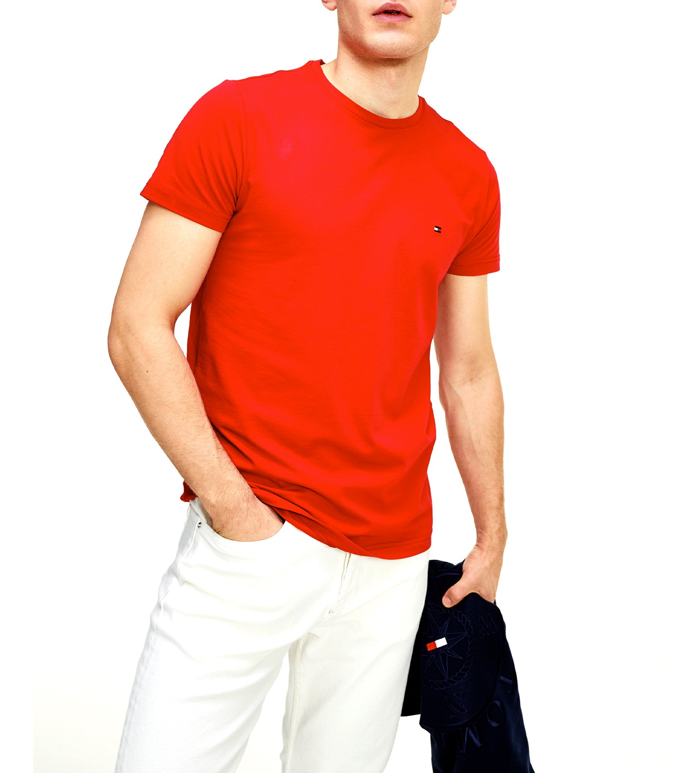 Stretch Slim Fit Tee Primary Red