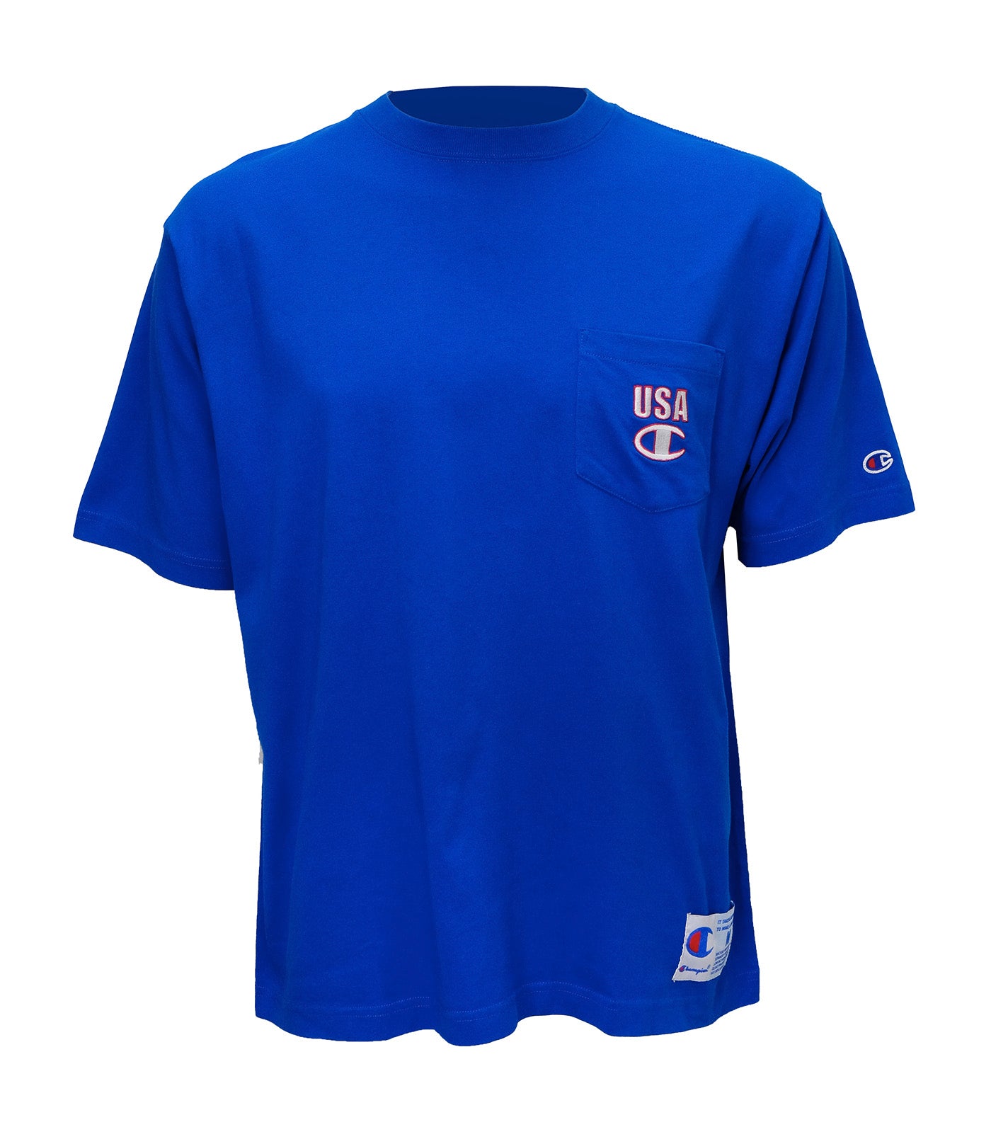 Japan Line Short Sleeve Pocket T-Shirt Blue