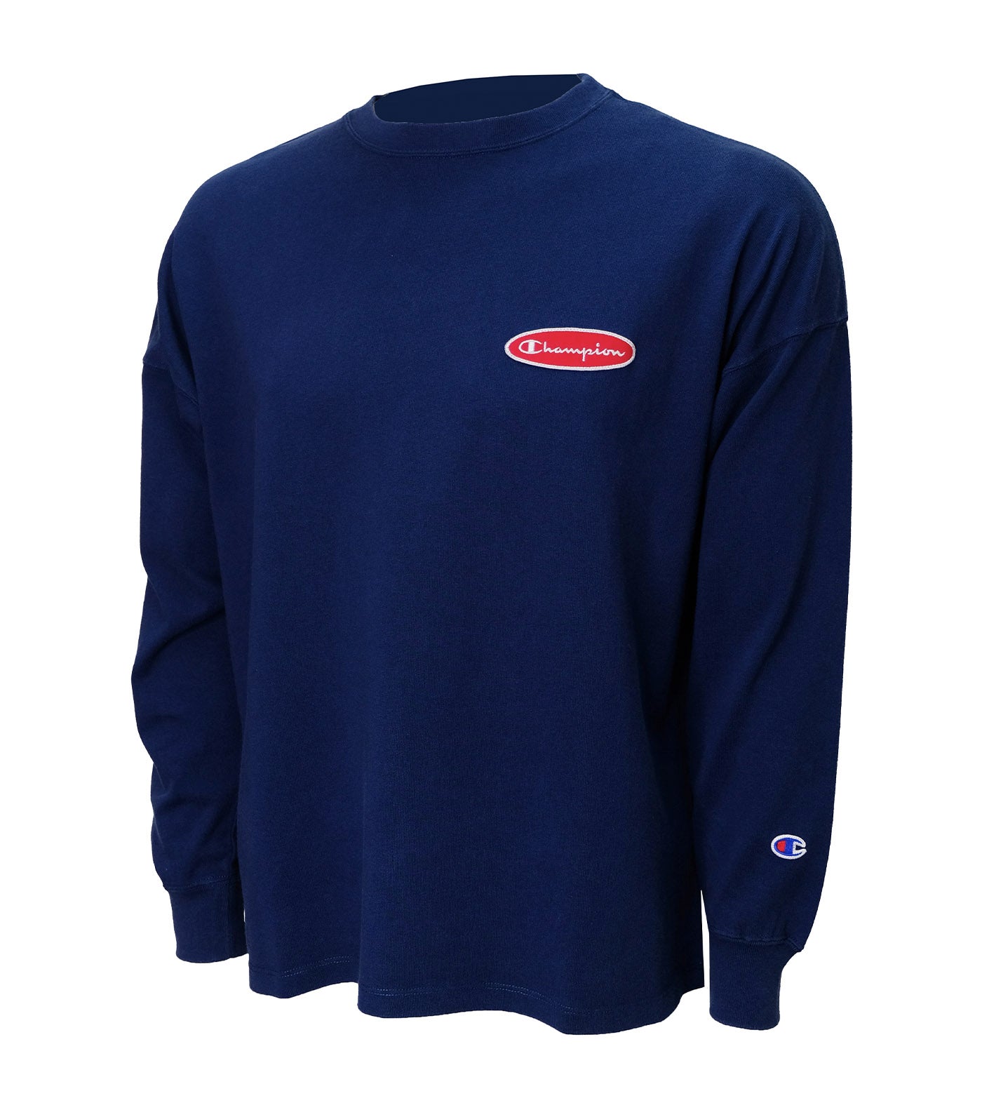 Japan Line Long-Sleeved T-Shirt Patch Navy