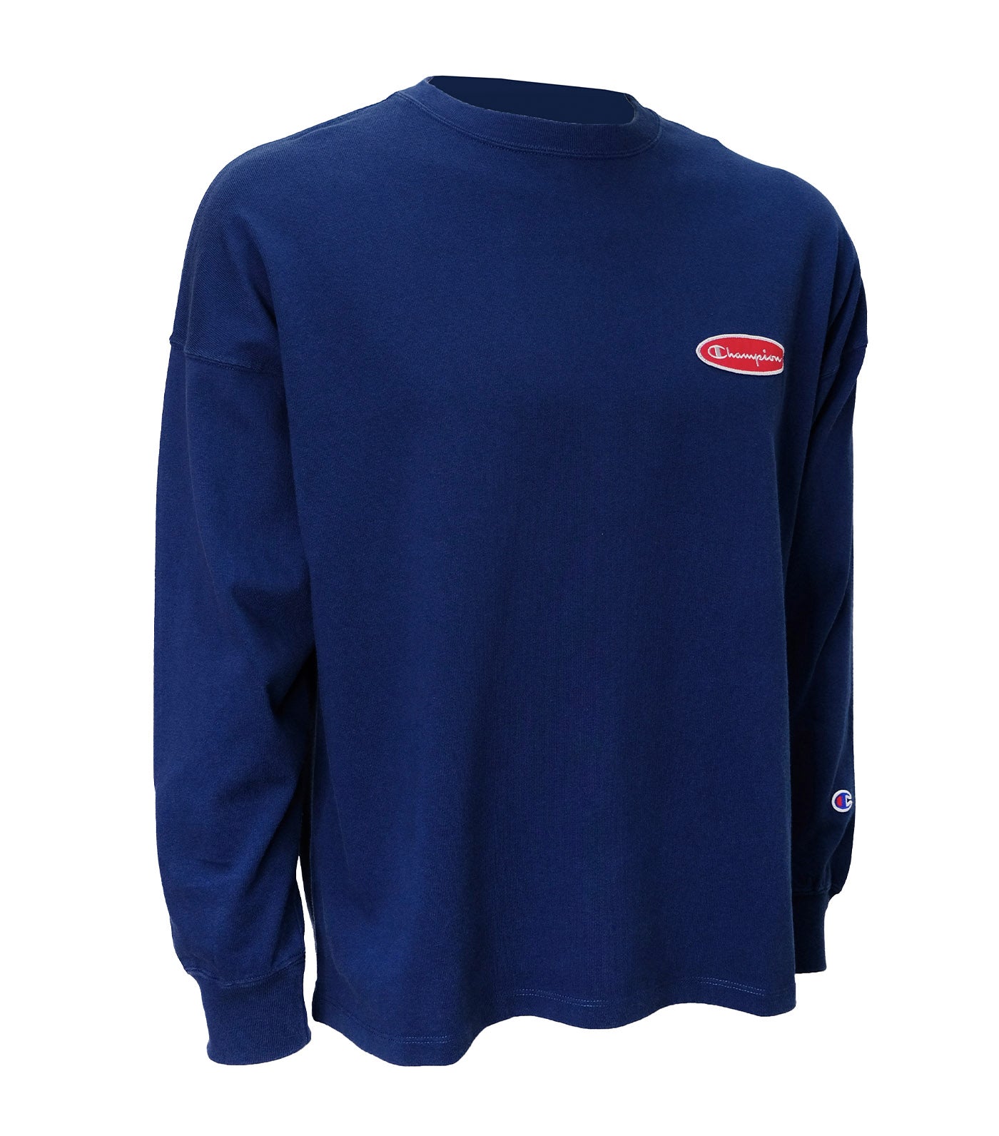 Japan Line Long-Sleeved T-Shirt Patch Navy