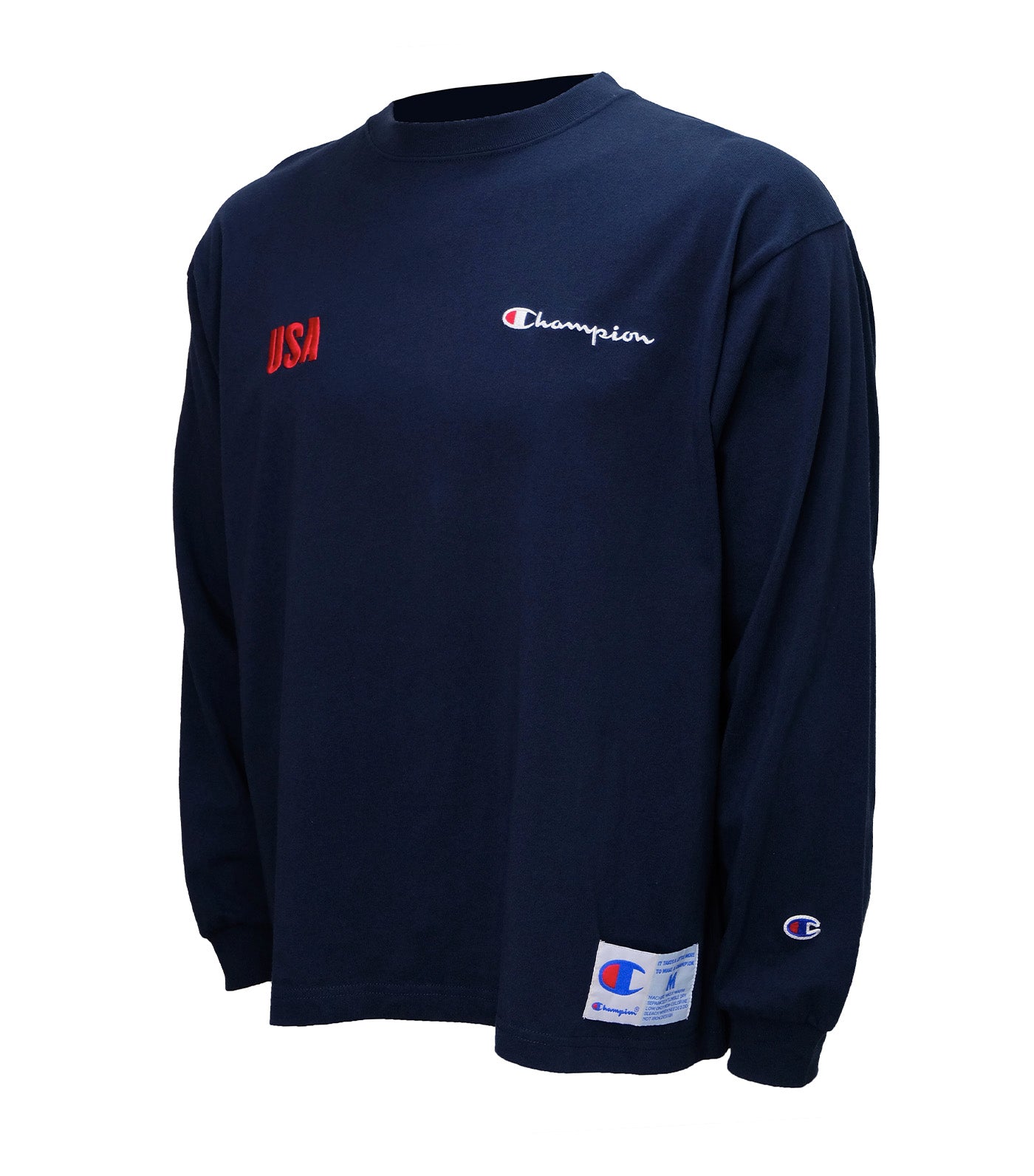 Blue champion long outlet sleeve