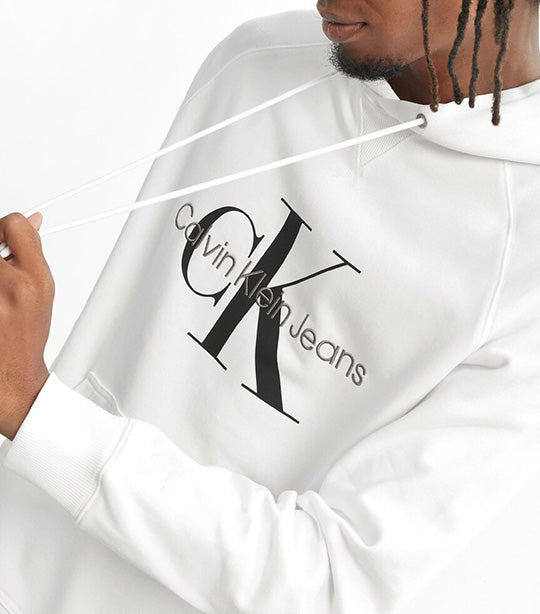Calvin Klein Hoodie - Gradient Monogram - Whitecap Grey