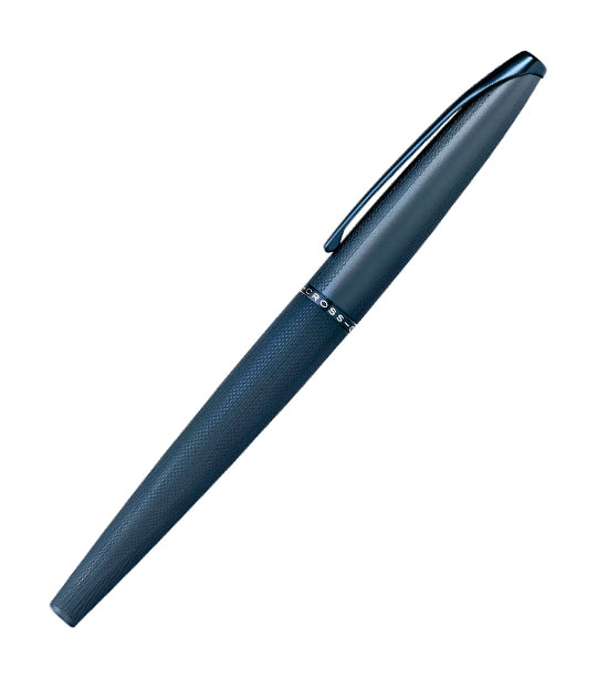 ATX Sandblasted Dark Blue Rollerball Pen