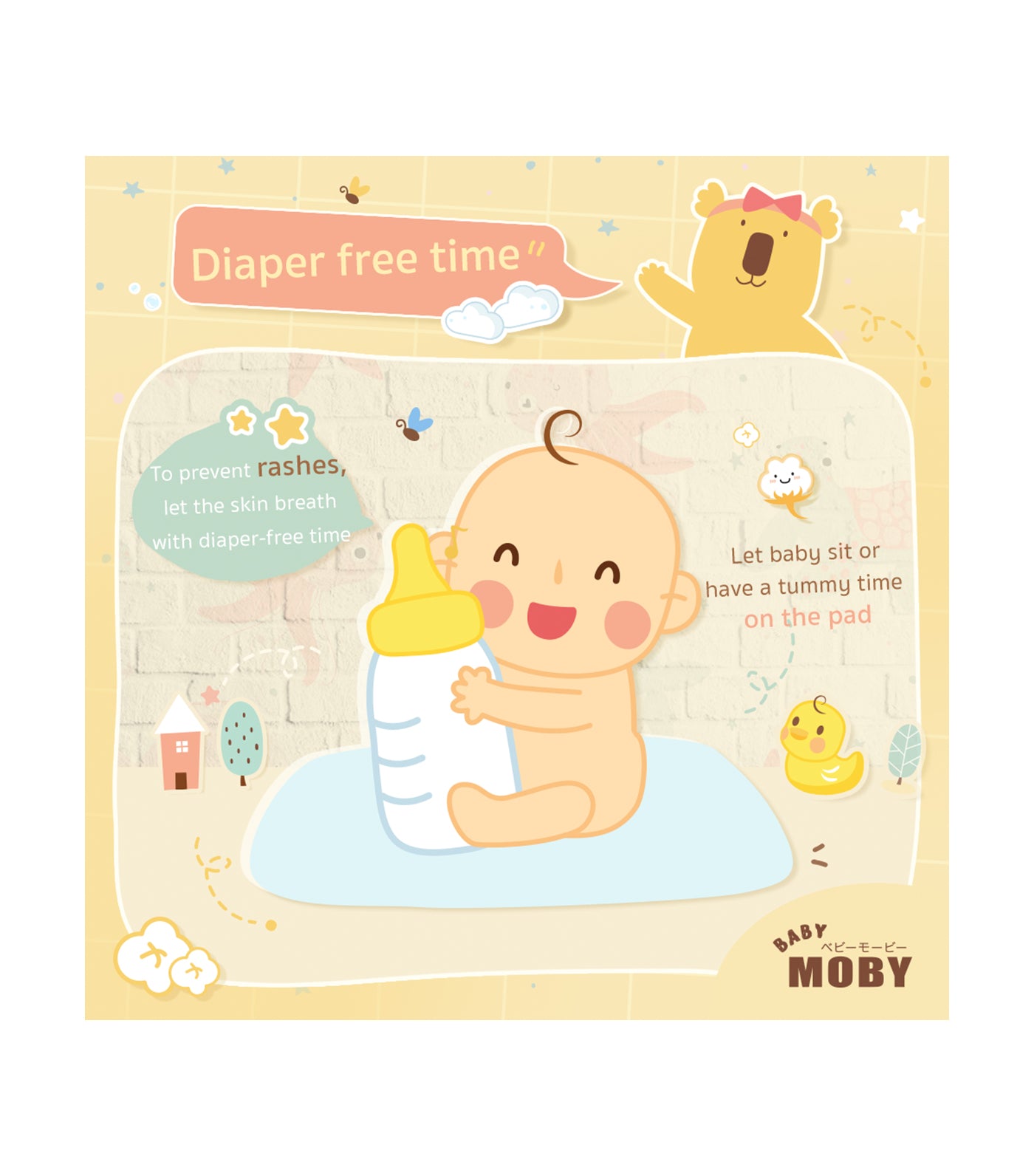 baby moby disposable changing mat / underpad