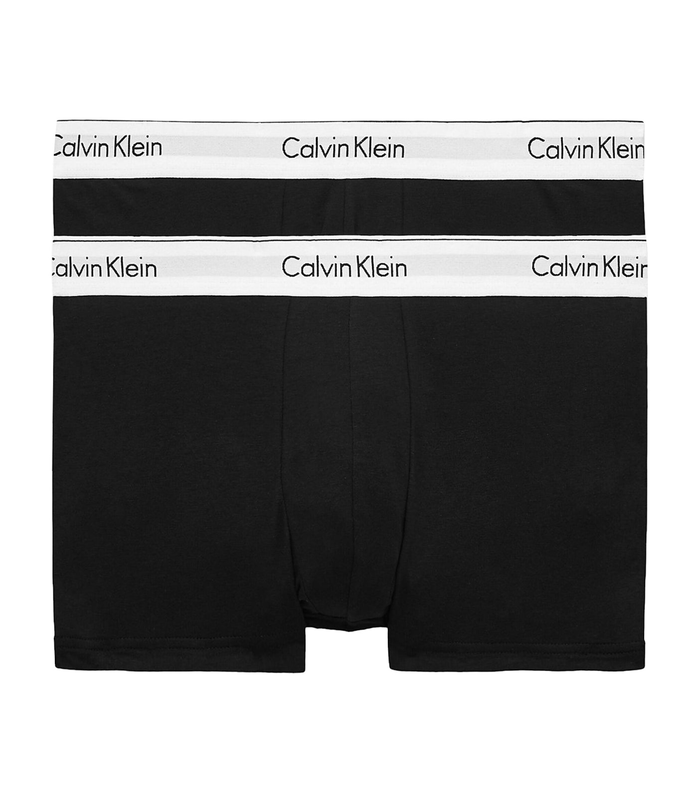 Calvin Klein Underwear Modern Cotton Stretch Trunk 2 Pack Black