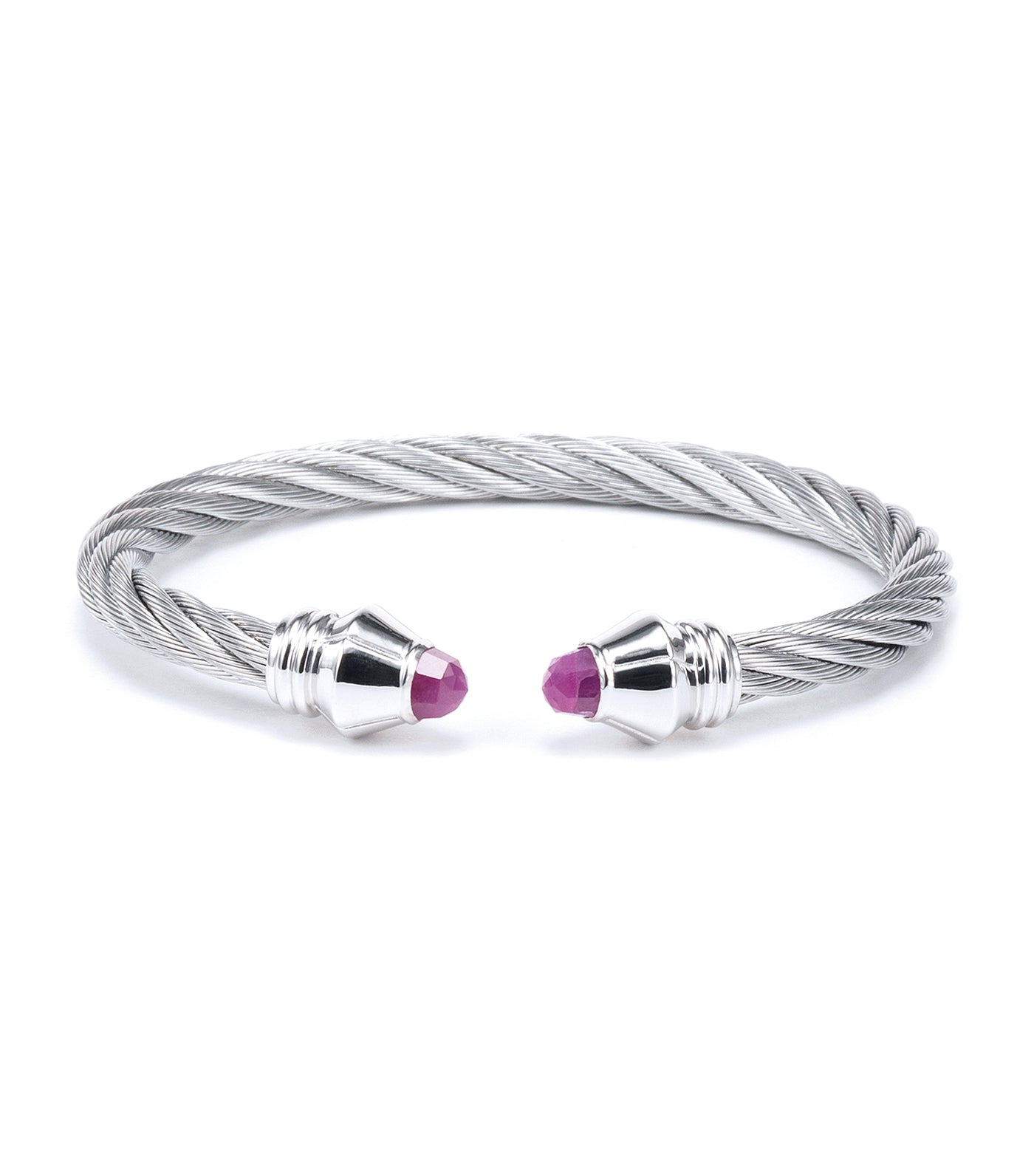 Fabulous Bangle Silver & Ruby