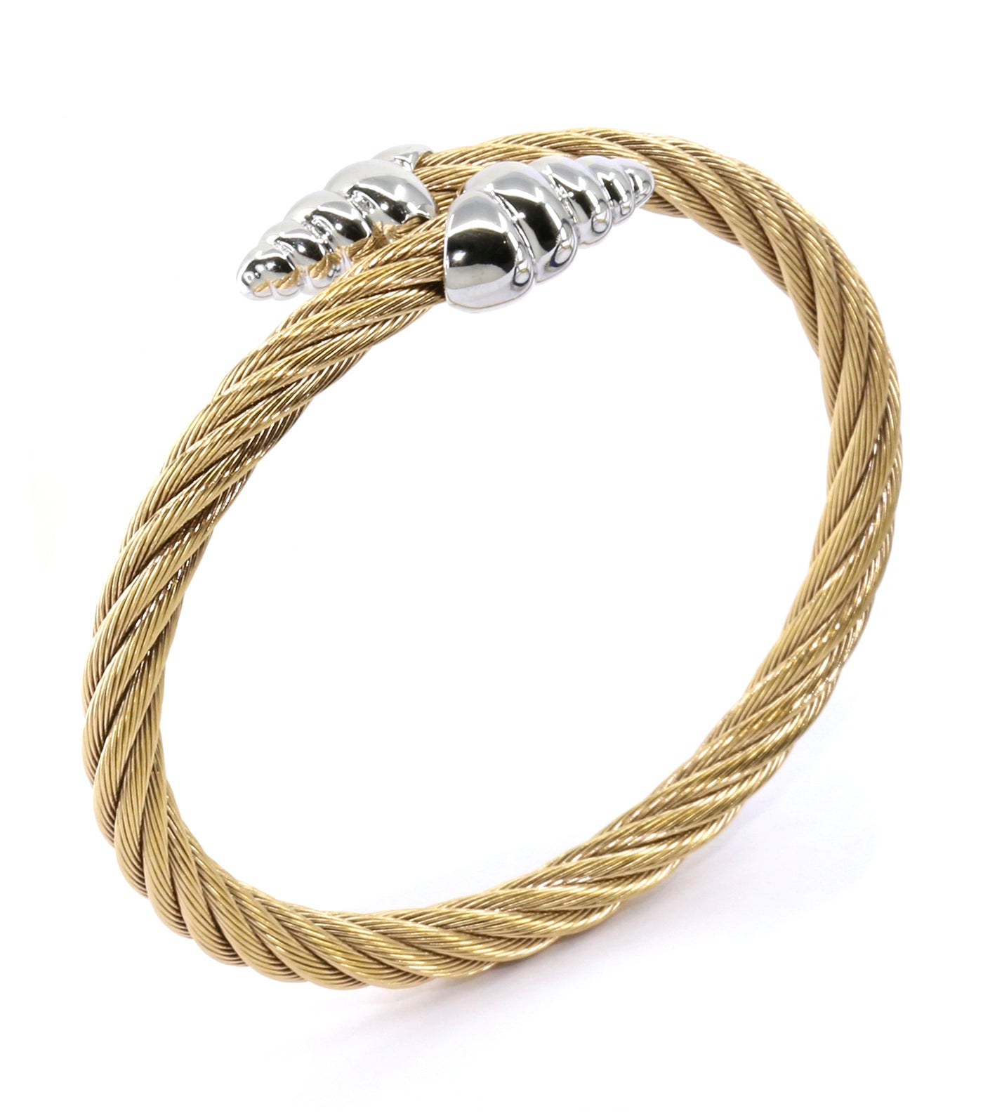 Bangle Celtic Coquille Yellow Gold