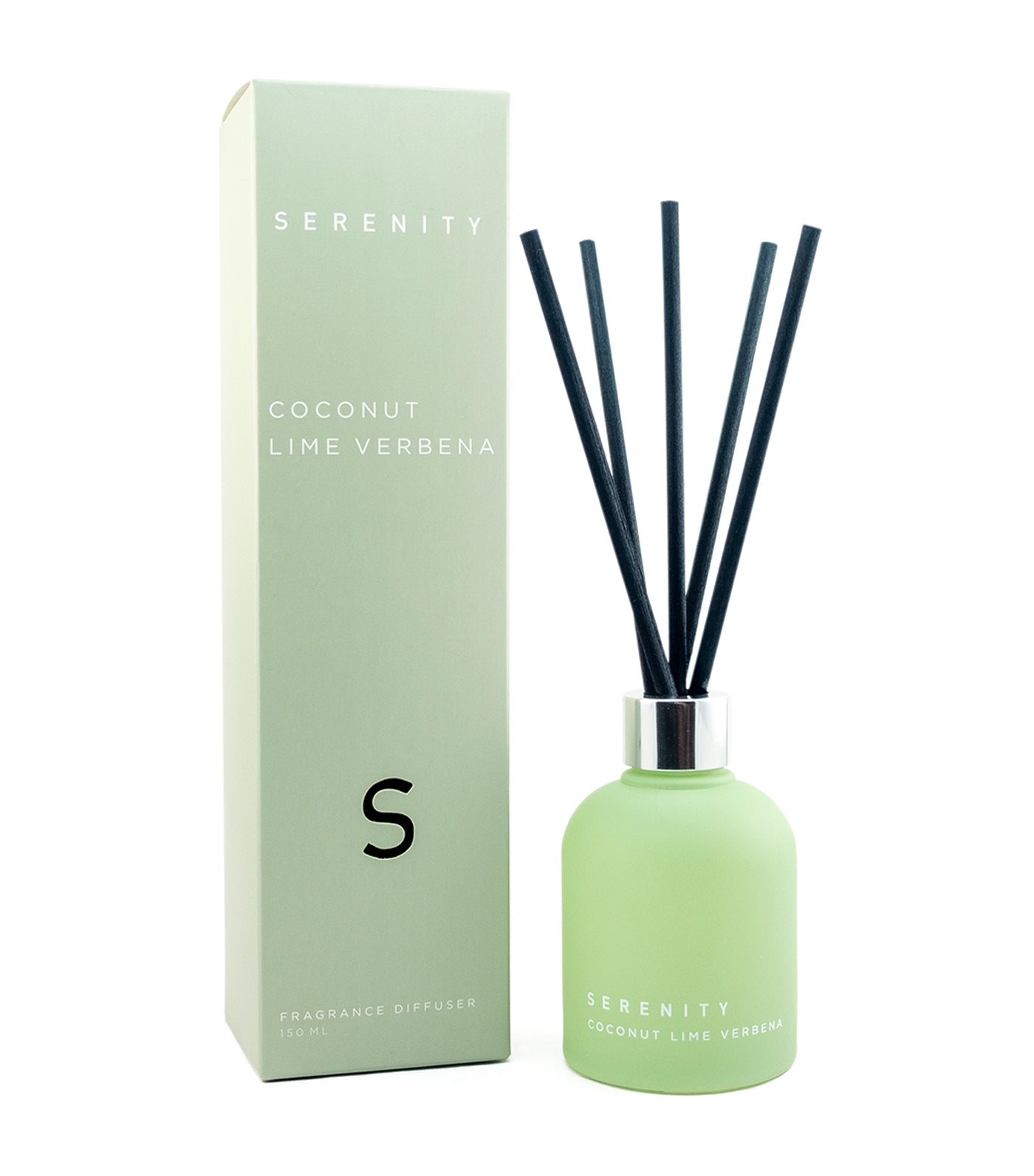 serenity coconut lime verbena 150ml reed diffuser