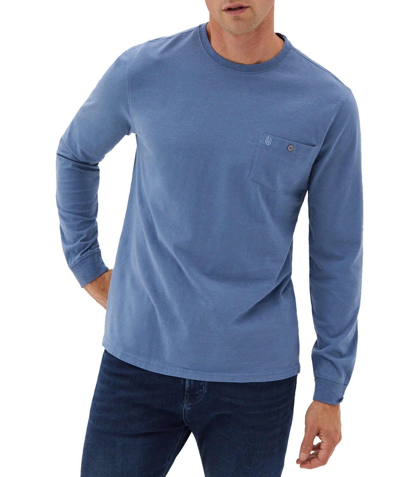 Long-Sleeved T-Shirt Medium Blue