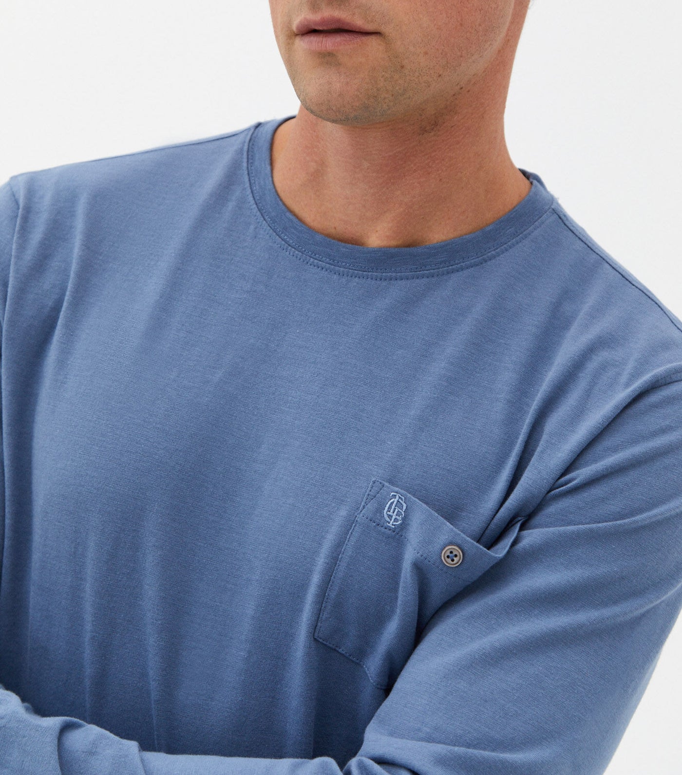 Long-Sleeved T-Shirt Medium Blue