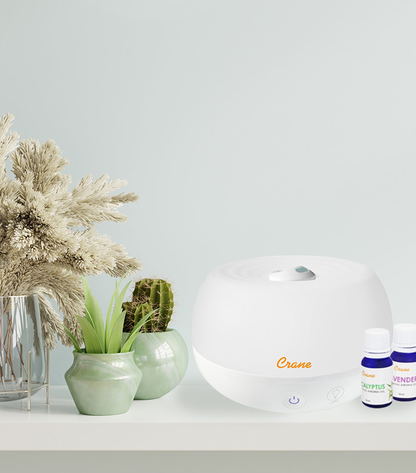 crane 2-in-1 personal cool mist humidifier with aroma diffuser