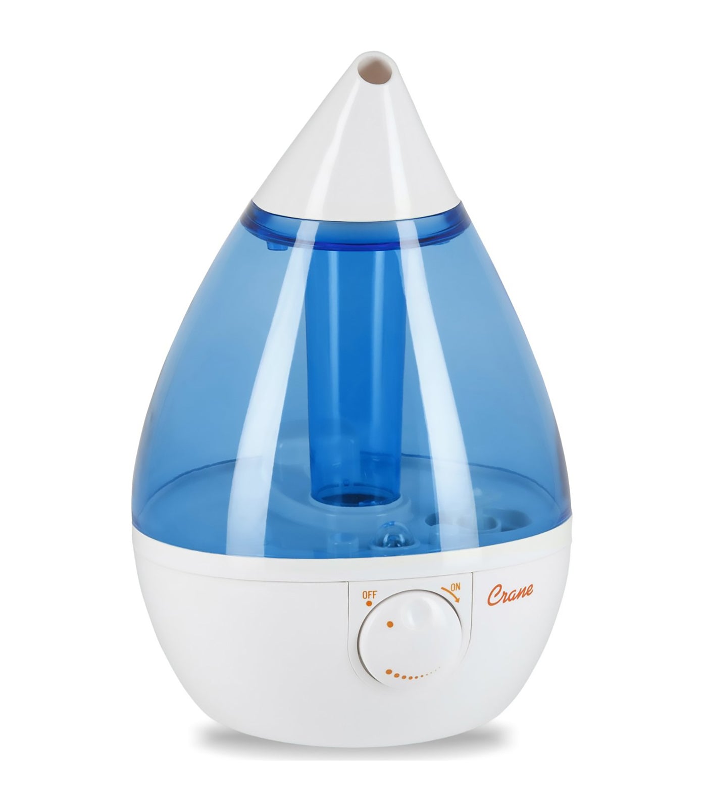 Drop Shape Cool Mist Humidifier Blue and White