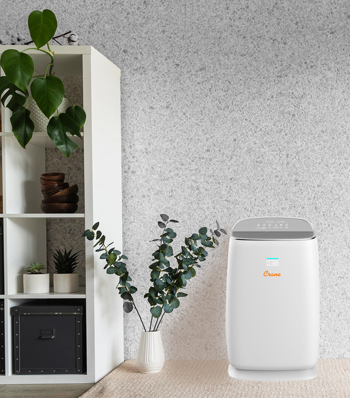 crane true hepa smart air purifier