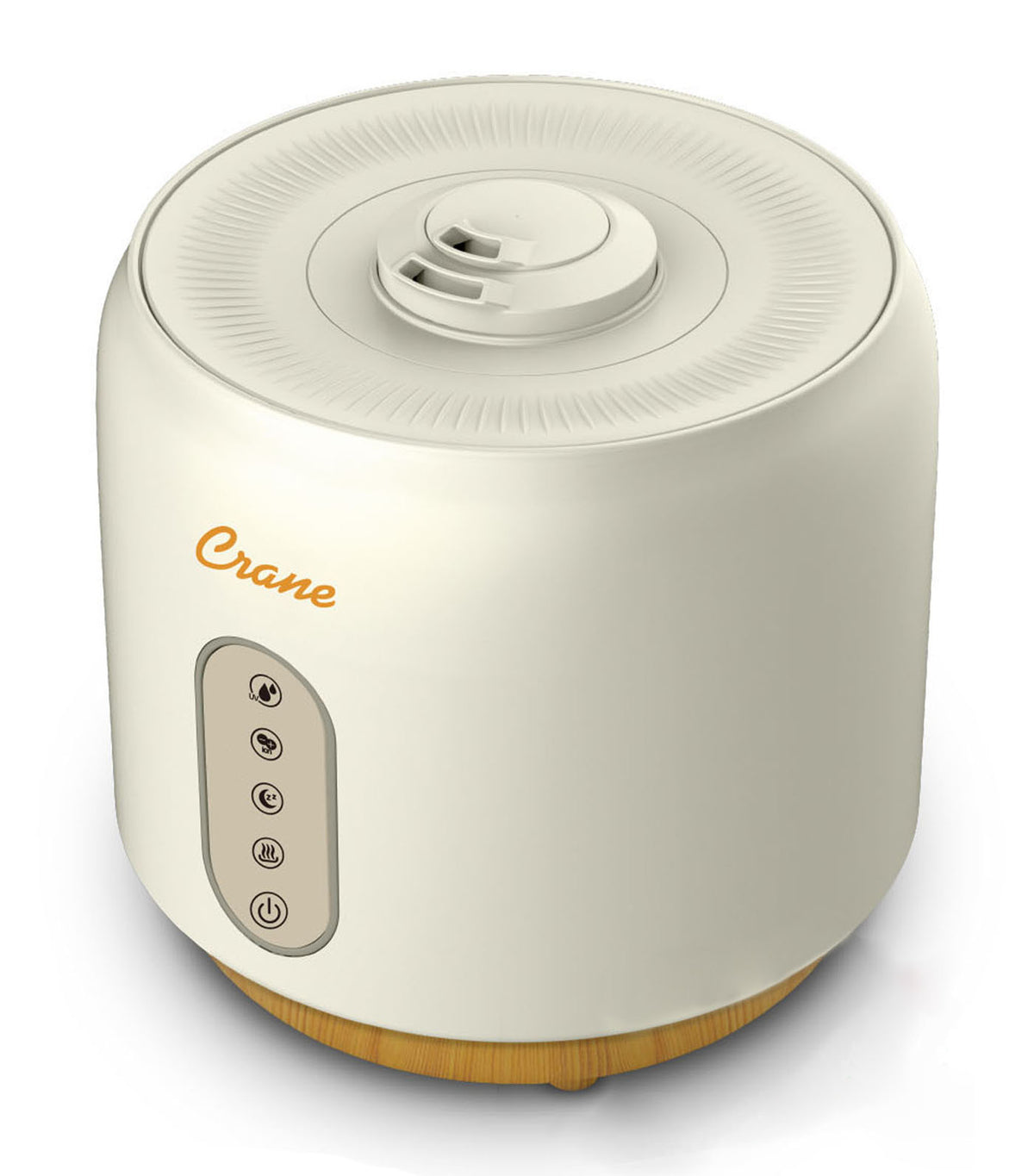 crane 5-in-1 ultrasonic top fill warm and cool mist humidifier + air purifier