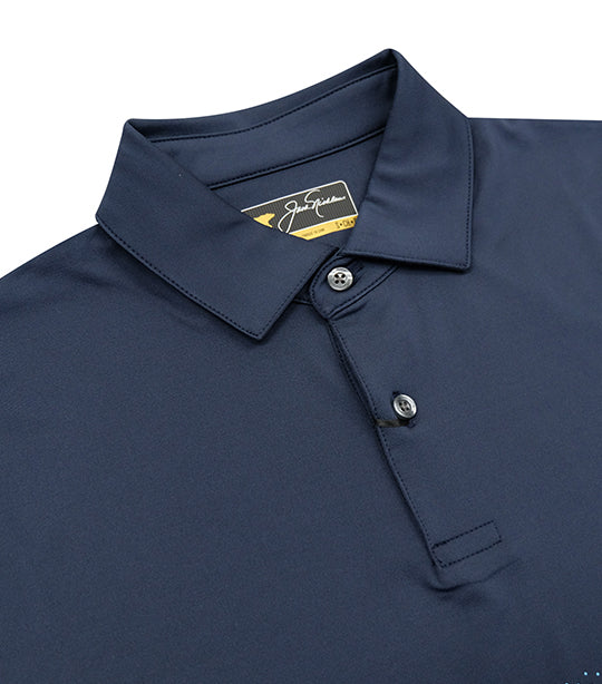 Ombre Geometric Chest Stripe Polo Classic Navy