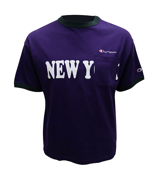 Japan Line Ringer T-Shirt Purple/Navy