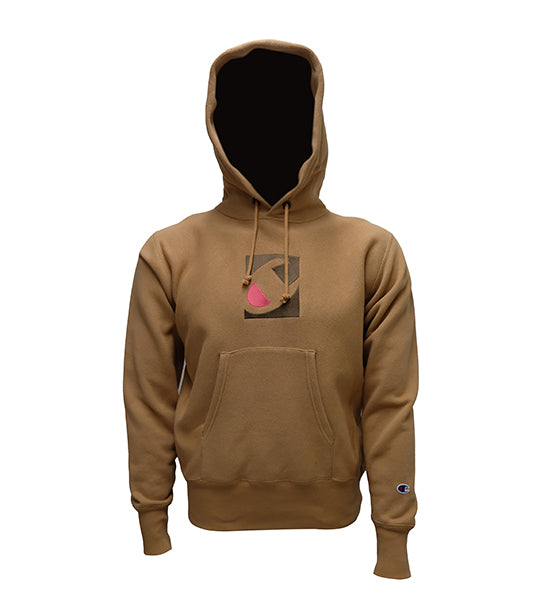 Champion hoodie camel on sale