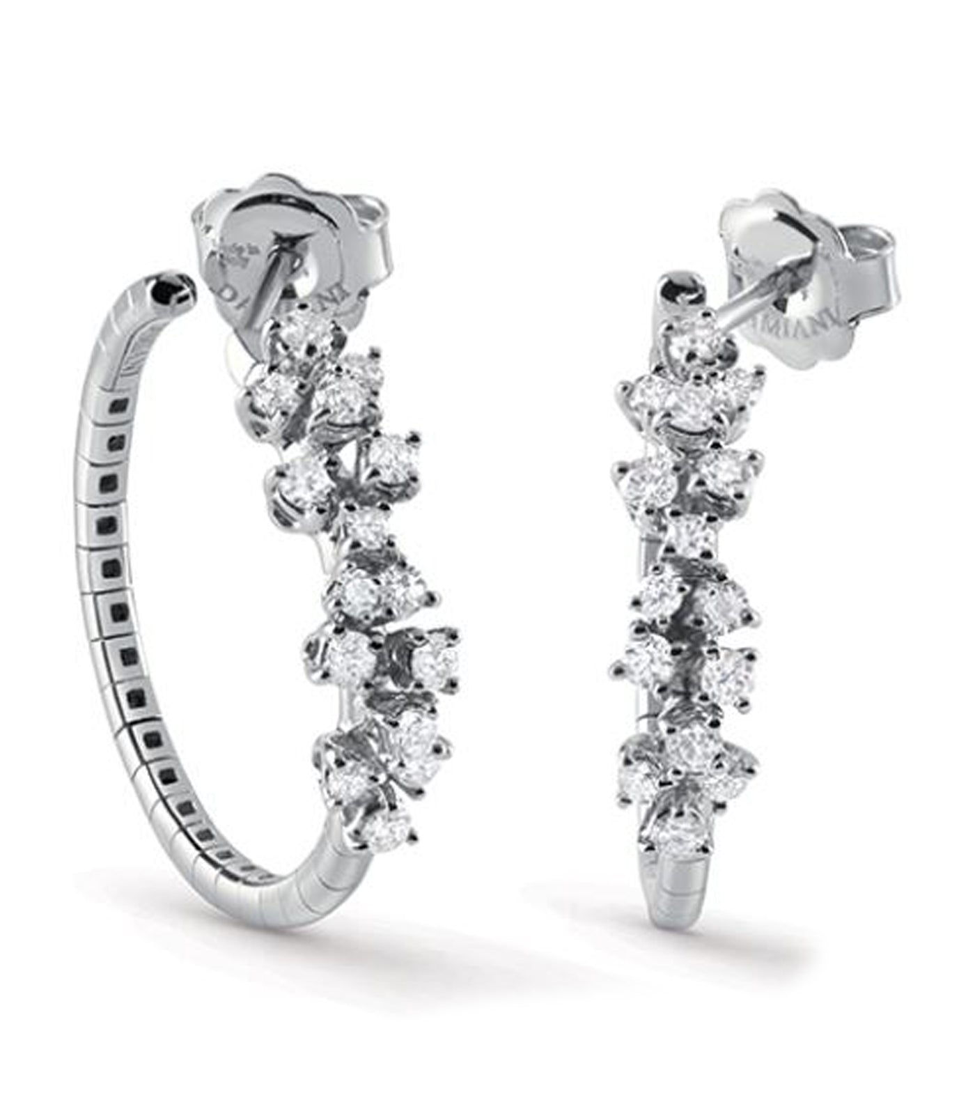 Mimosa Flexi White Gold and Diamonds Earrings 0.70ct