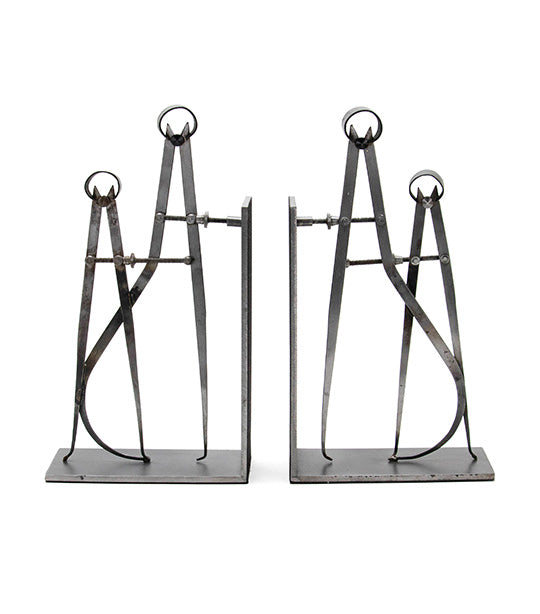 Draftsman Bookends Gray