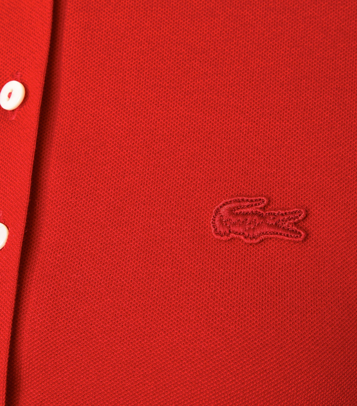 Women's Stretch Cotton Piqué Polo Dress Red