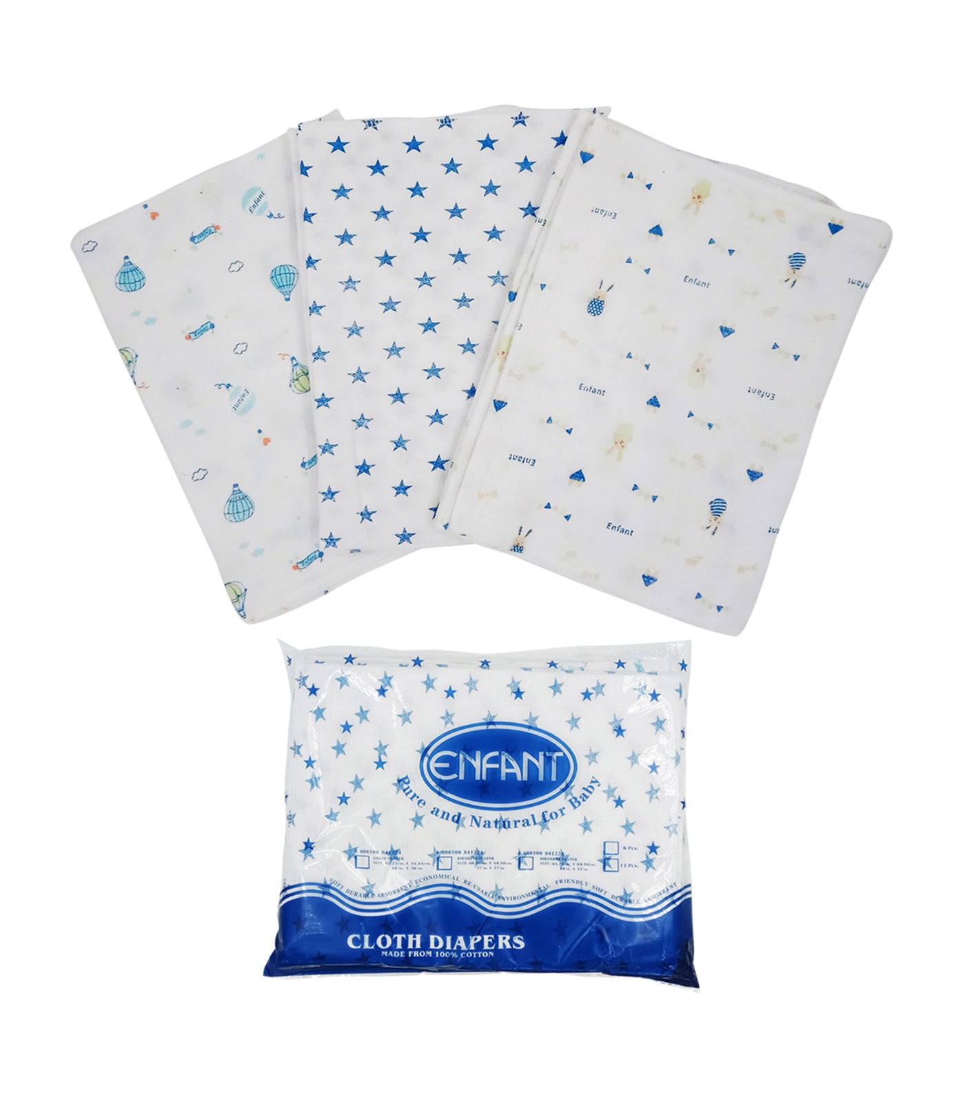 Cloth Diaper Set - Assorted Designs