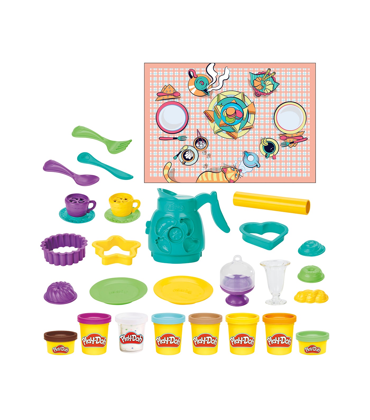 Play-Doh Kitchen Creations Coffee 'n Tea Party Playset