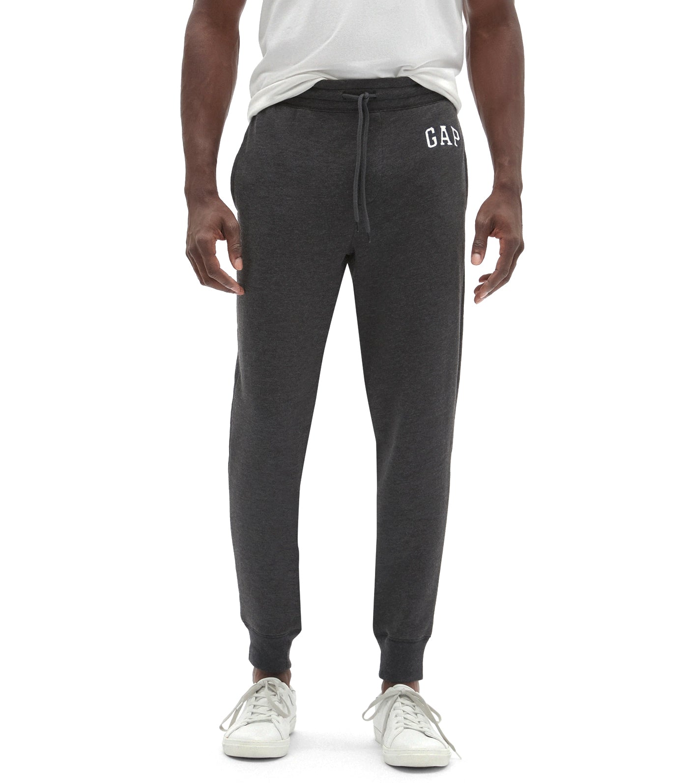 Logo Fleece Pants Charcoal Gray