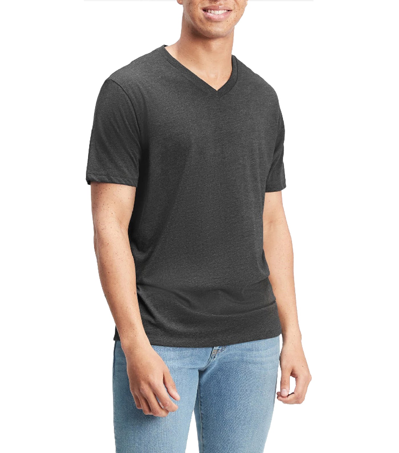 Everyday V-Neck T-Shirt Charcoal Gray