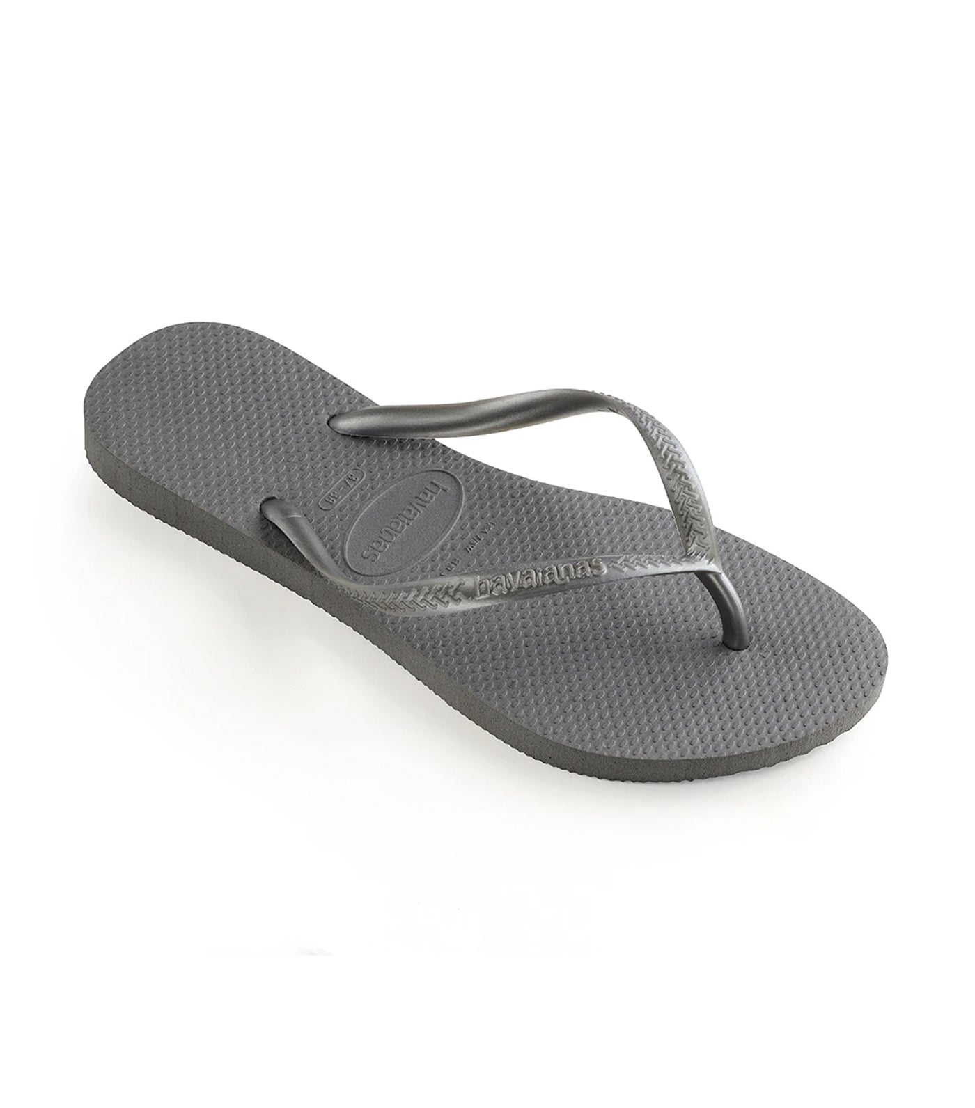 Women s Slim Flip Flops Steel Gray