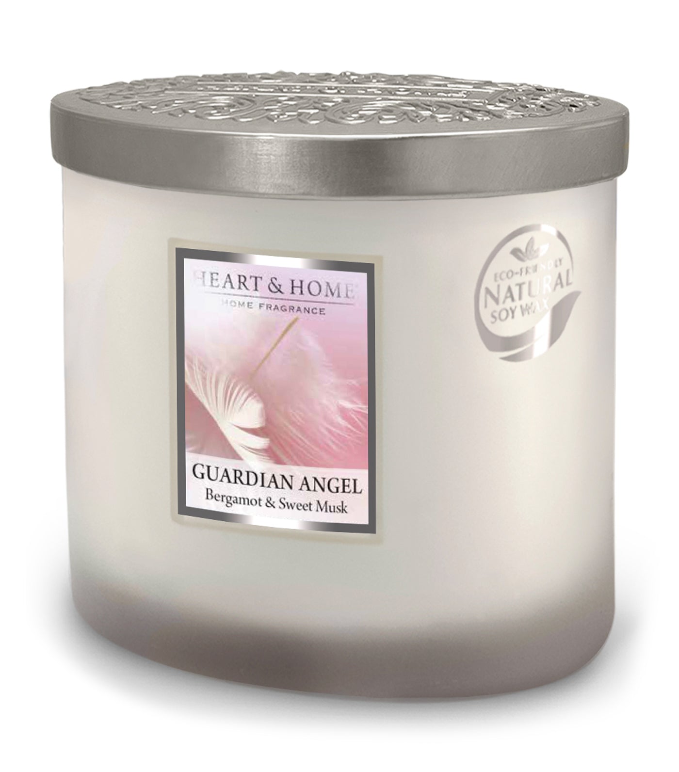 heart & home guardian angel - twin wick soy candle