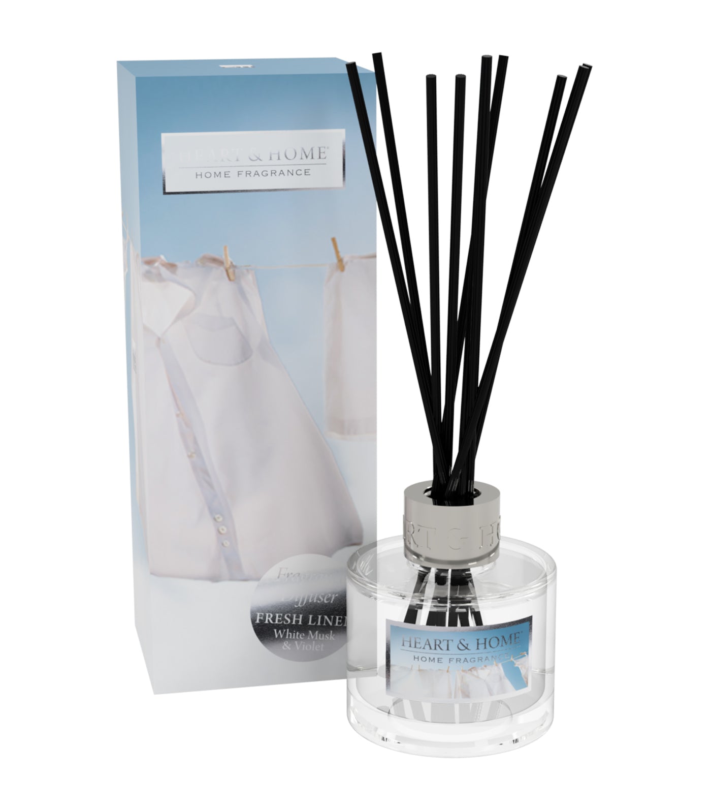 heart & home fresh linen - fragrance diffuser