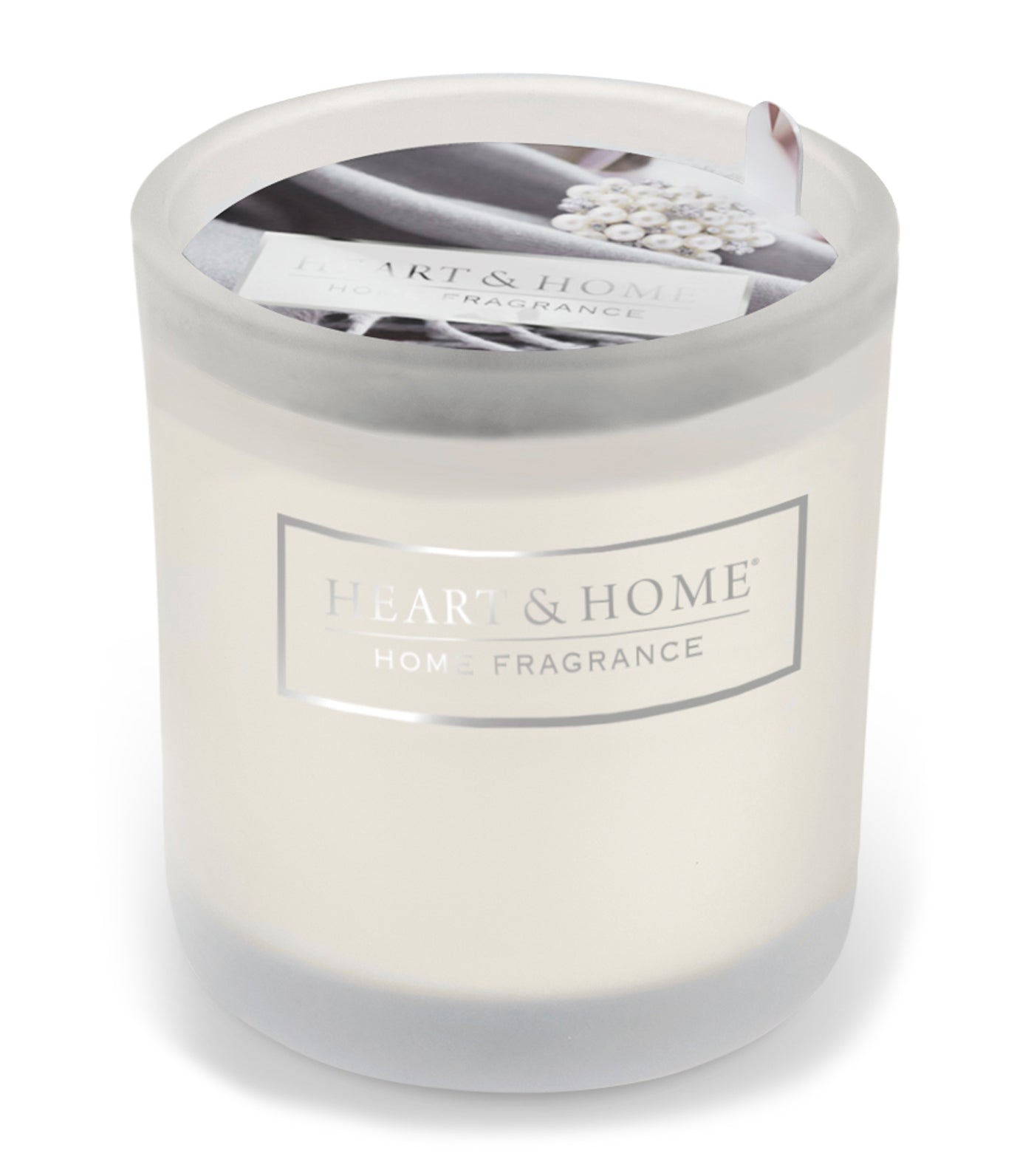 heart & home cashmere - glass votive soy candle