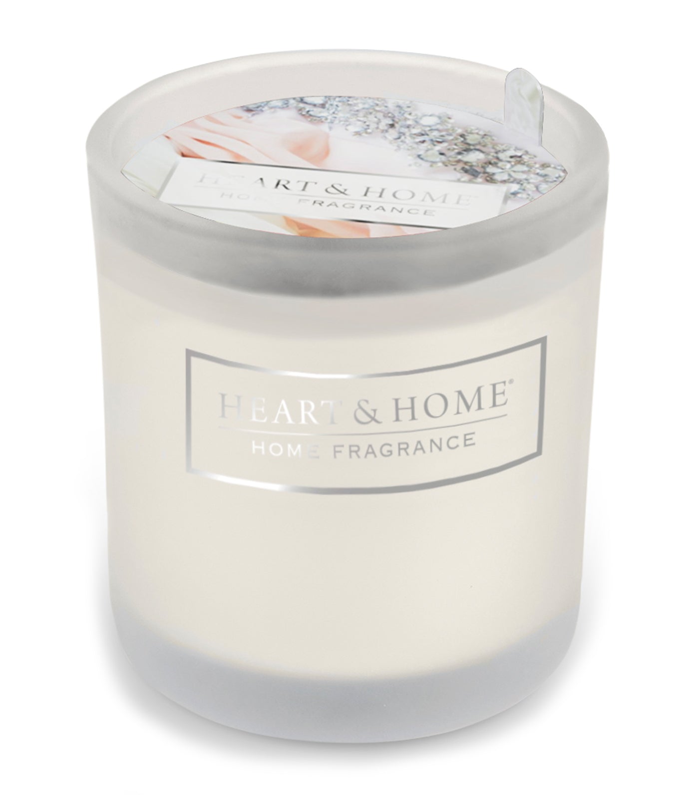 heart & home true enchantment - glass votive soy candle