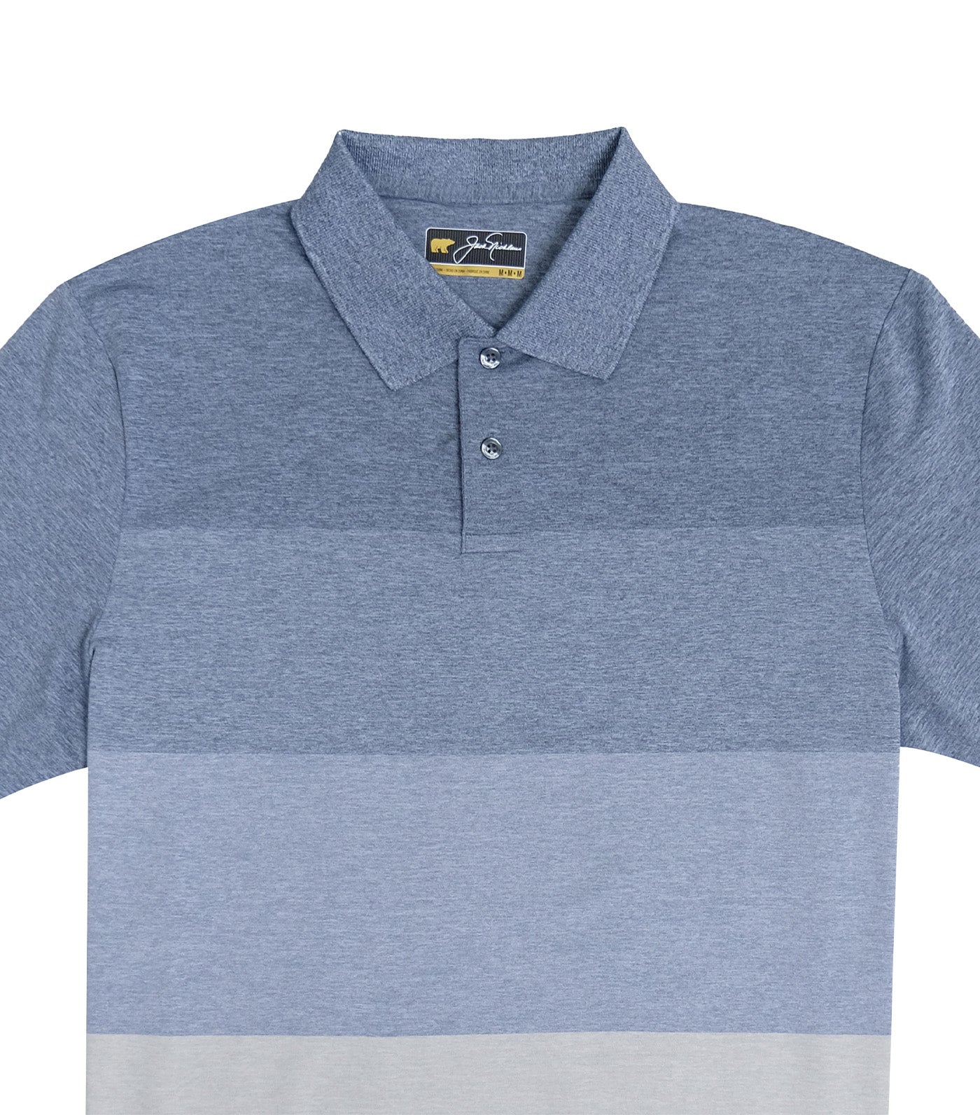 Shaded Wide Stripe Polo Classic Navy
