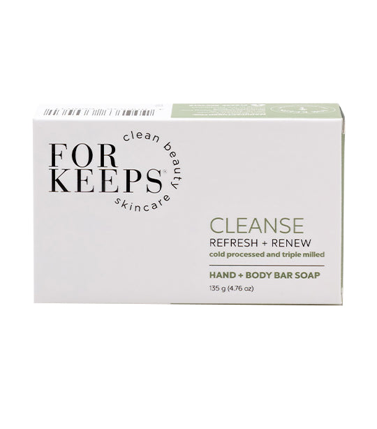 For Keeps Clean Beauty Skincare CLEANSE Hand + Body Bar Soap - 135g