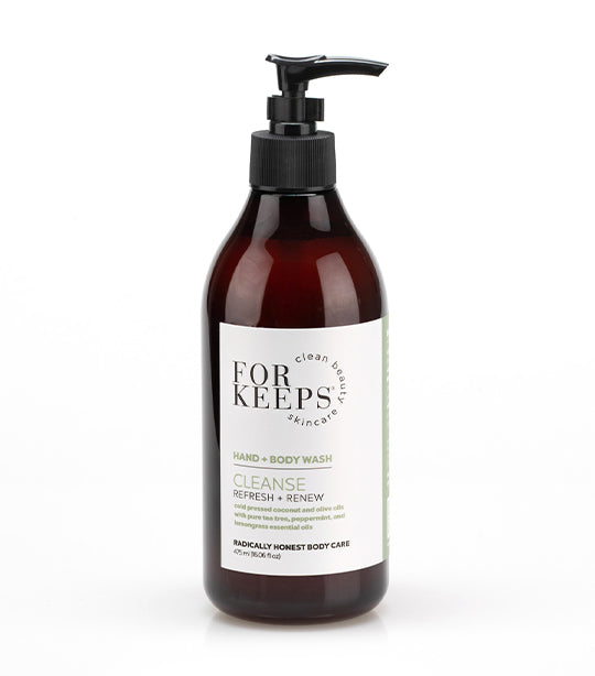 For Keeps Clean Beauty Skincare CLEANSE Hand + Body Wash - 475ml