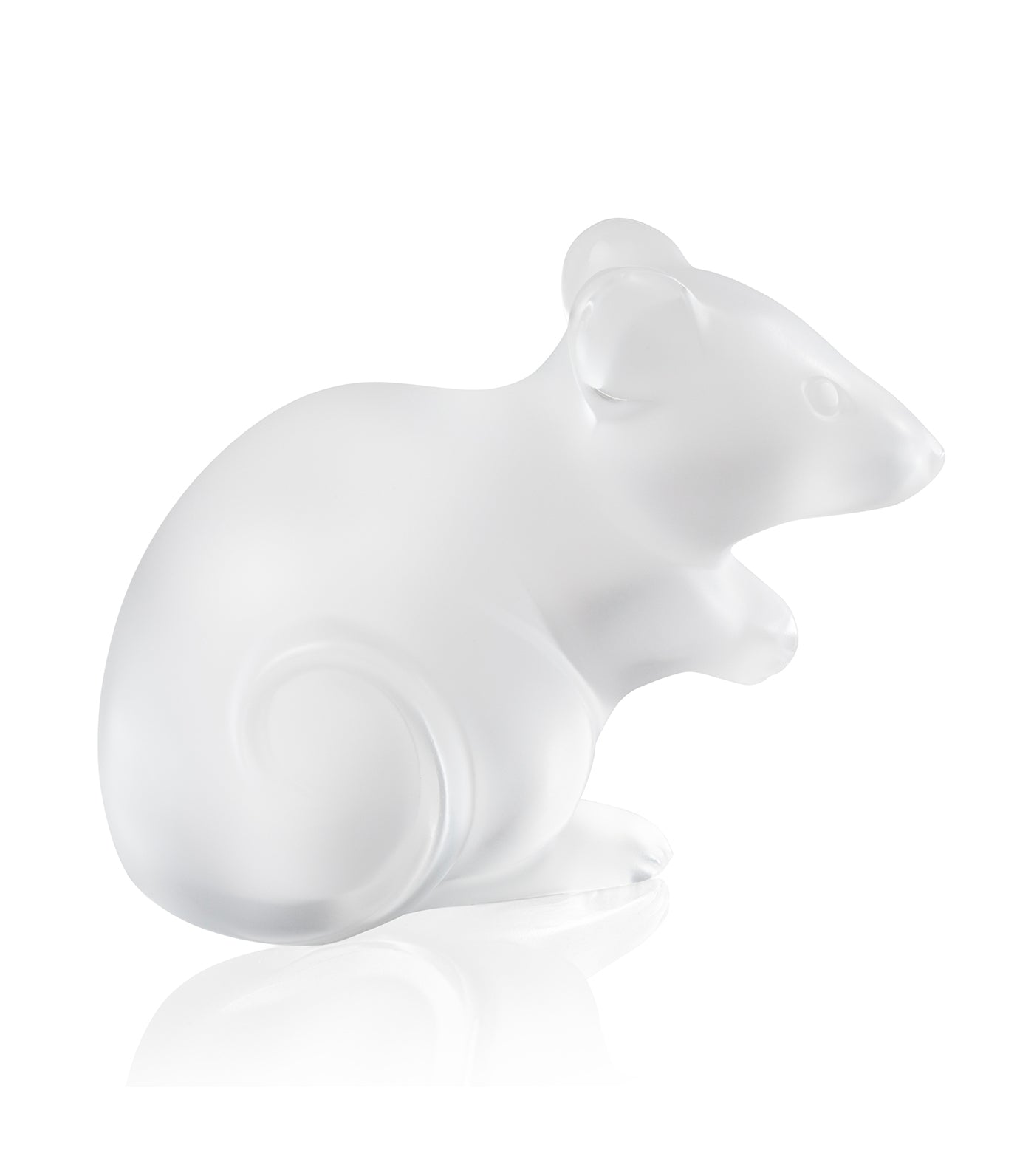 Mouse Sculpture - Clear Crystal