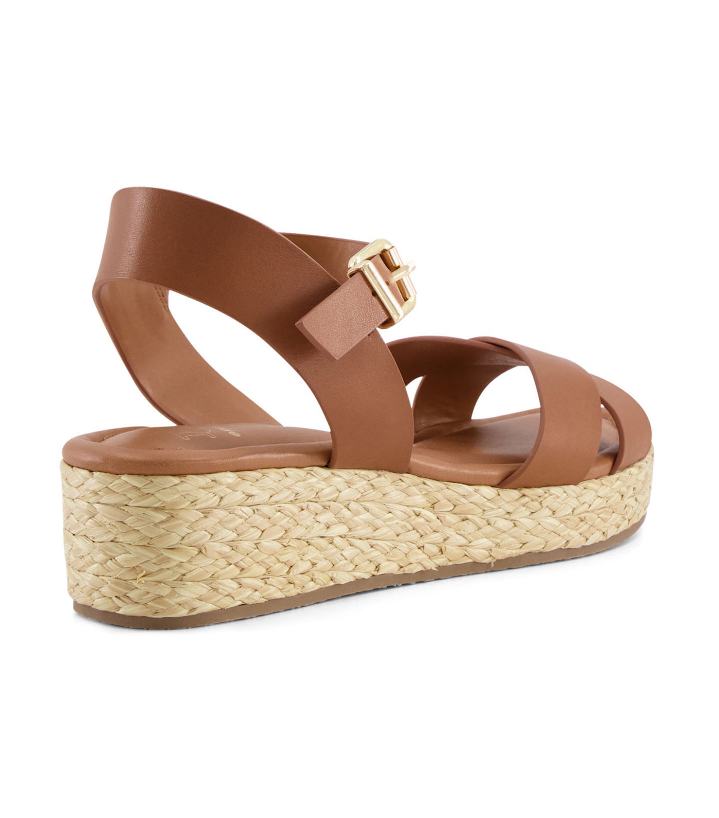 Linnie Woven Flatform Sandals Tan