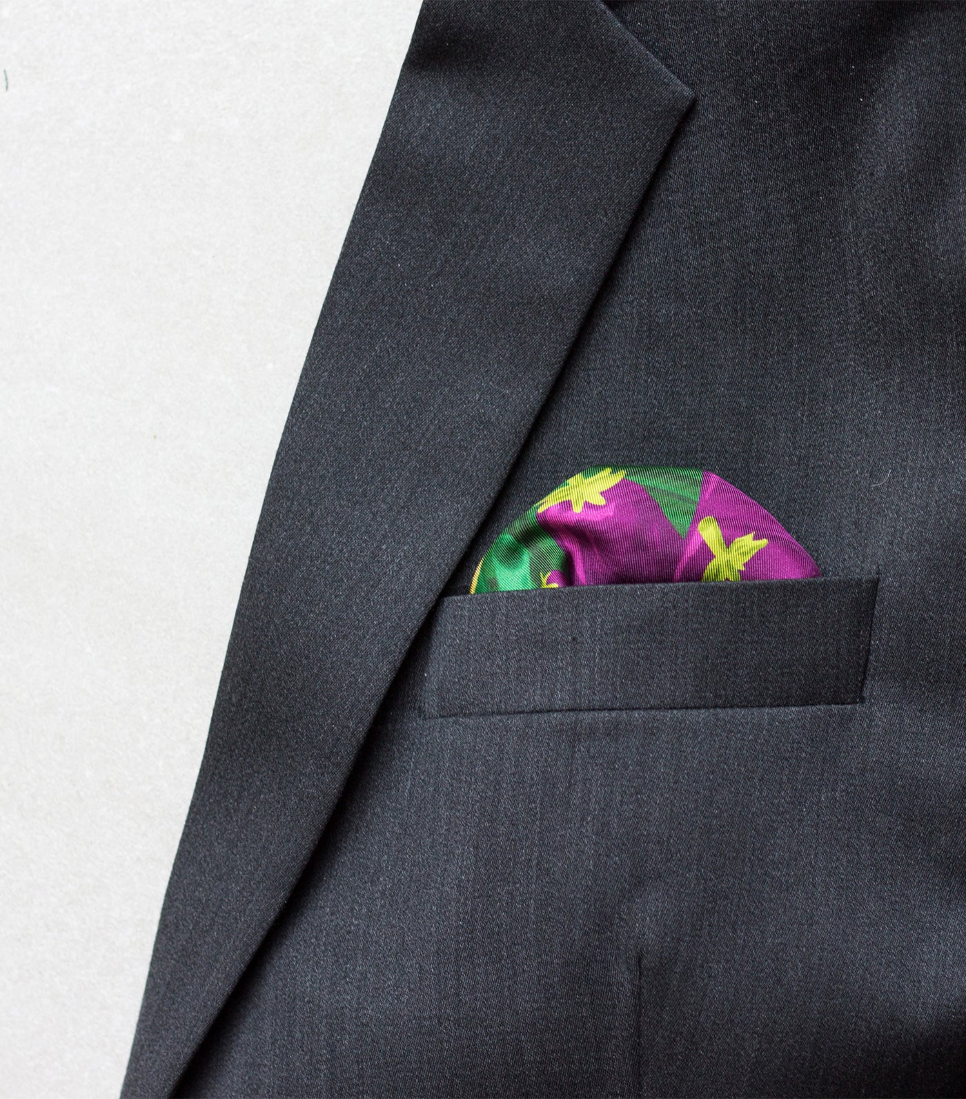 Lechon Pocket Square Green