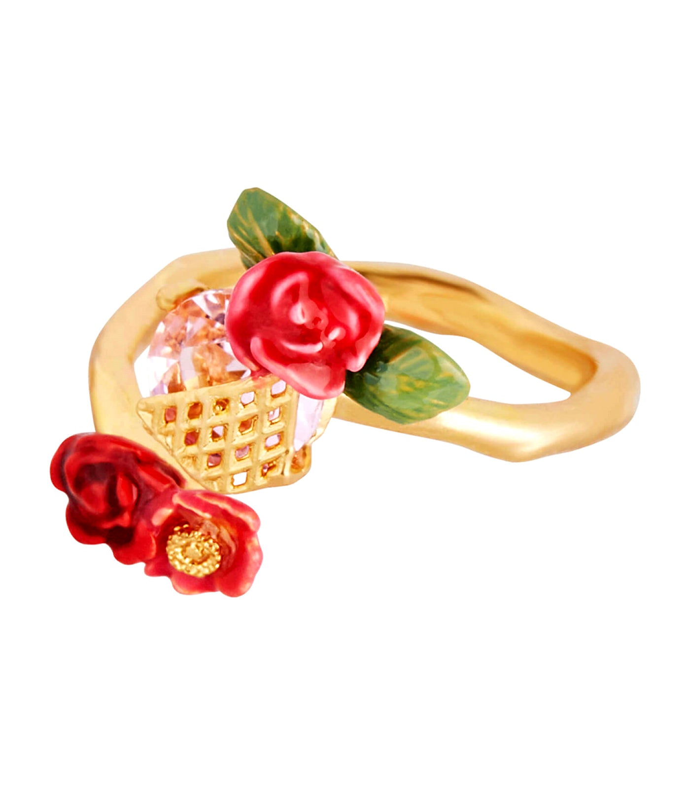 Wild Roses and Trellis Ring