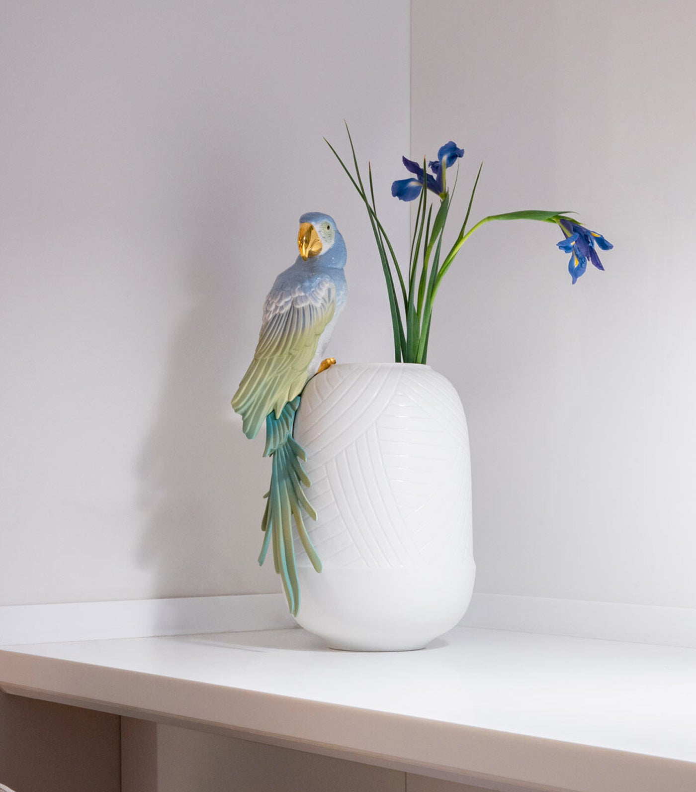 Macaw Bird Vase