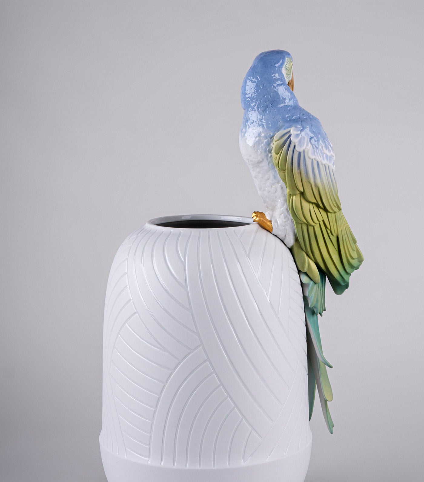 Macaw Bird Vase