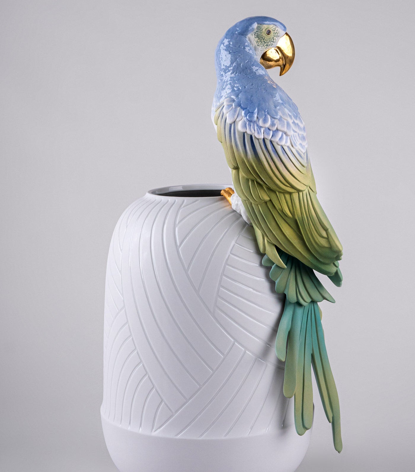 Macaw Bird Vase