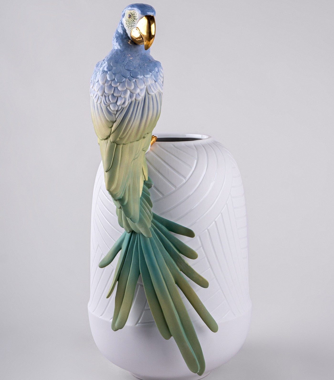 Macaw Bird Vase