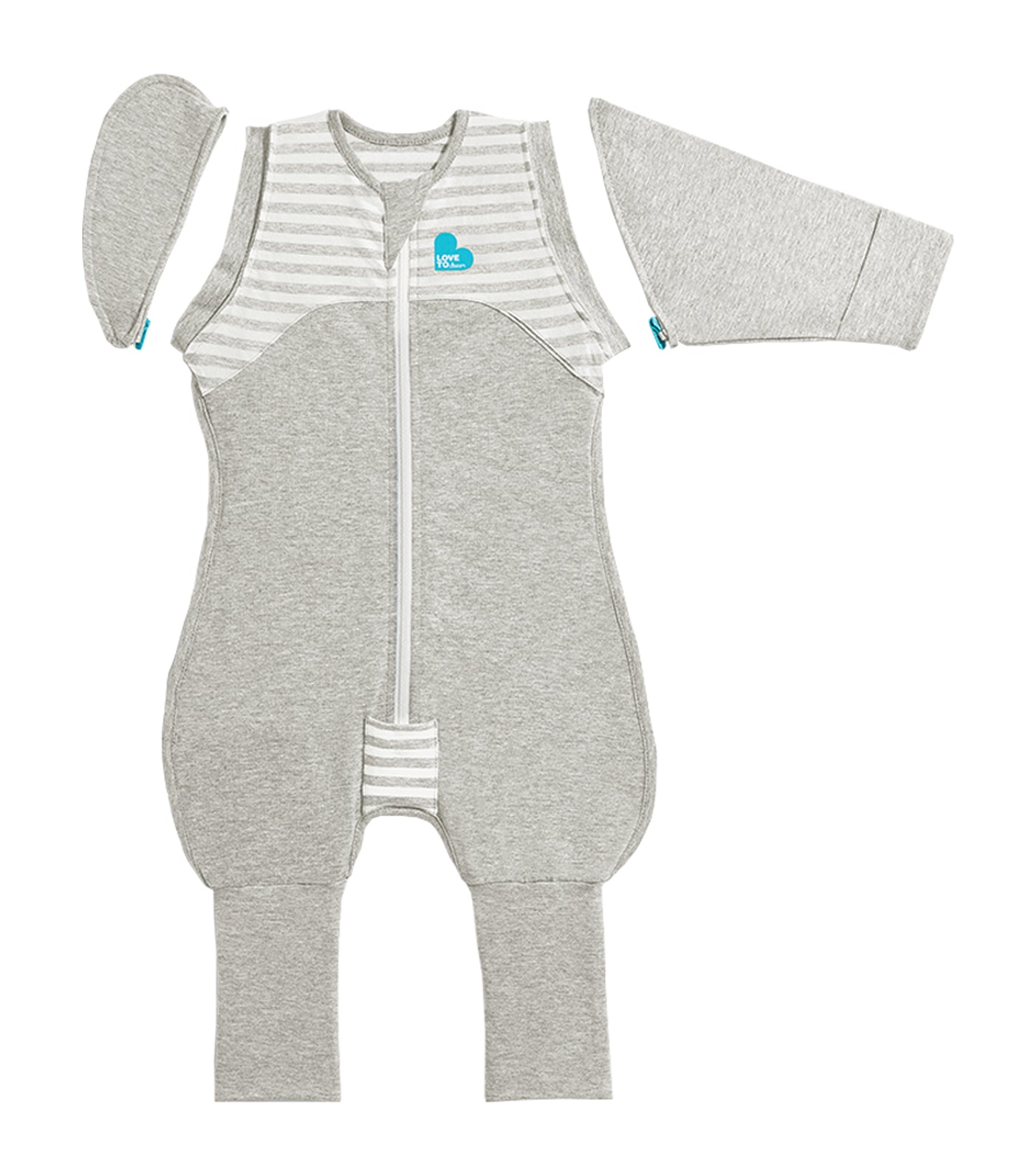 love to dream gray swaddle up transition suit original 1.0 tog