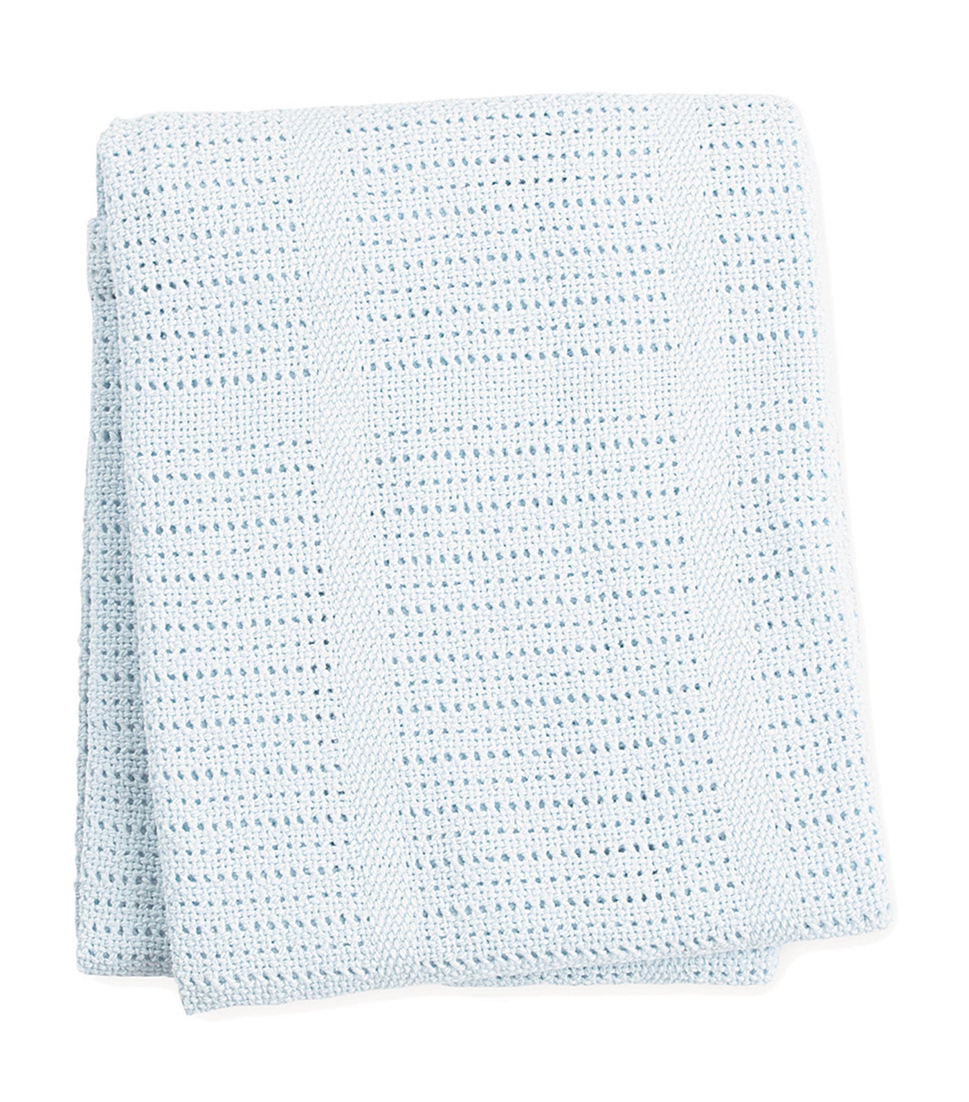 lulujo blue cellular cotton baby blanket