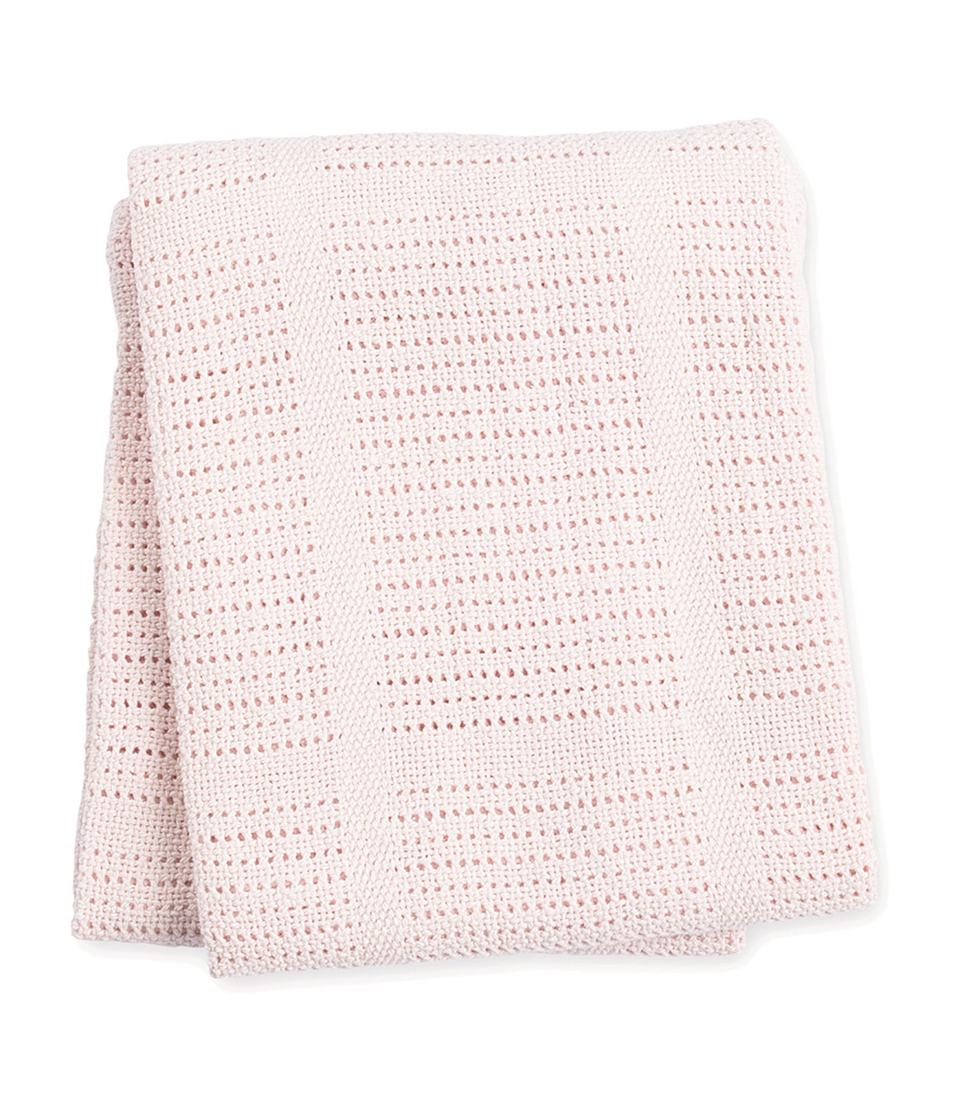 lulujo pink cellular cotton baby blanket