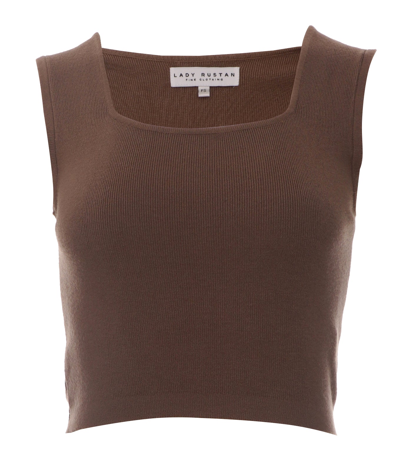 Maila Sleeveless Square Neck Blouse Brown