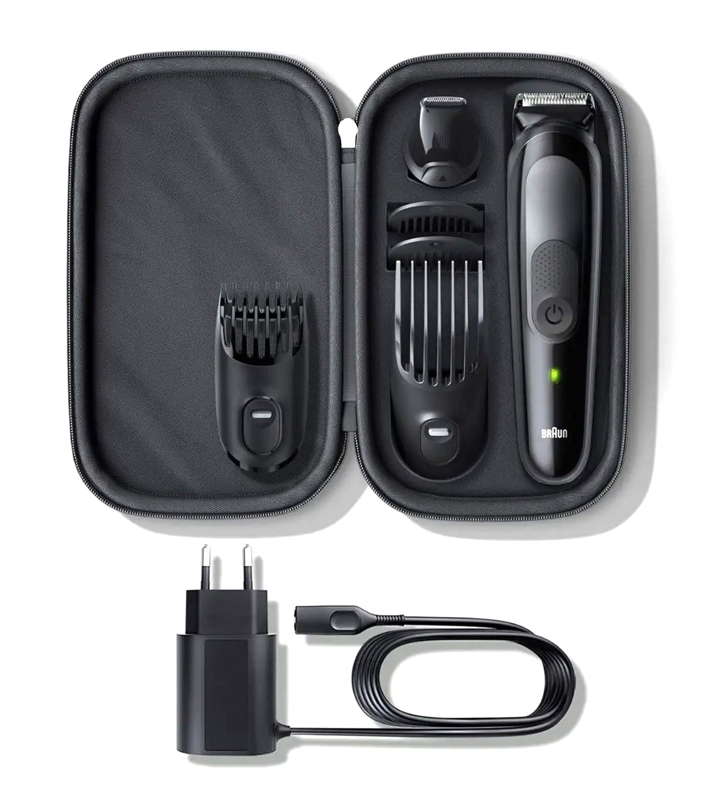 6-In-1 Styling Kit Precise Styling For Face and Head 100 Years Limited Edition with Travel Case Black
