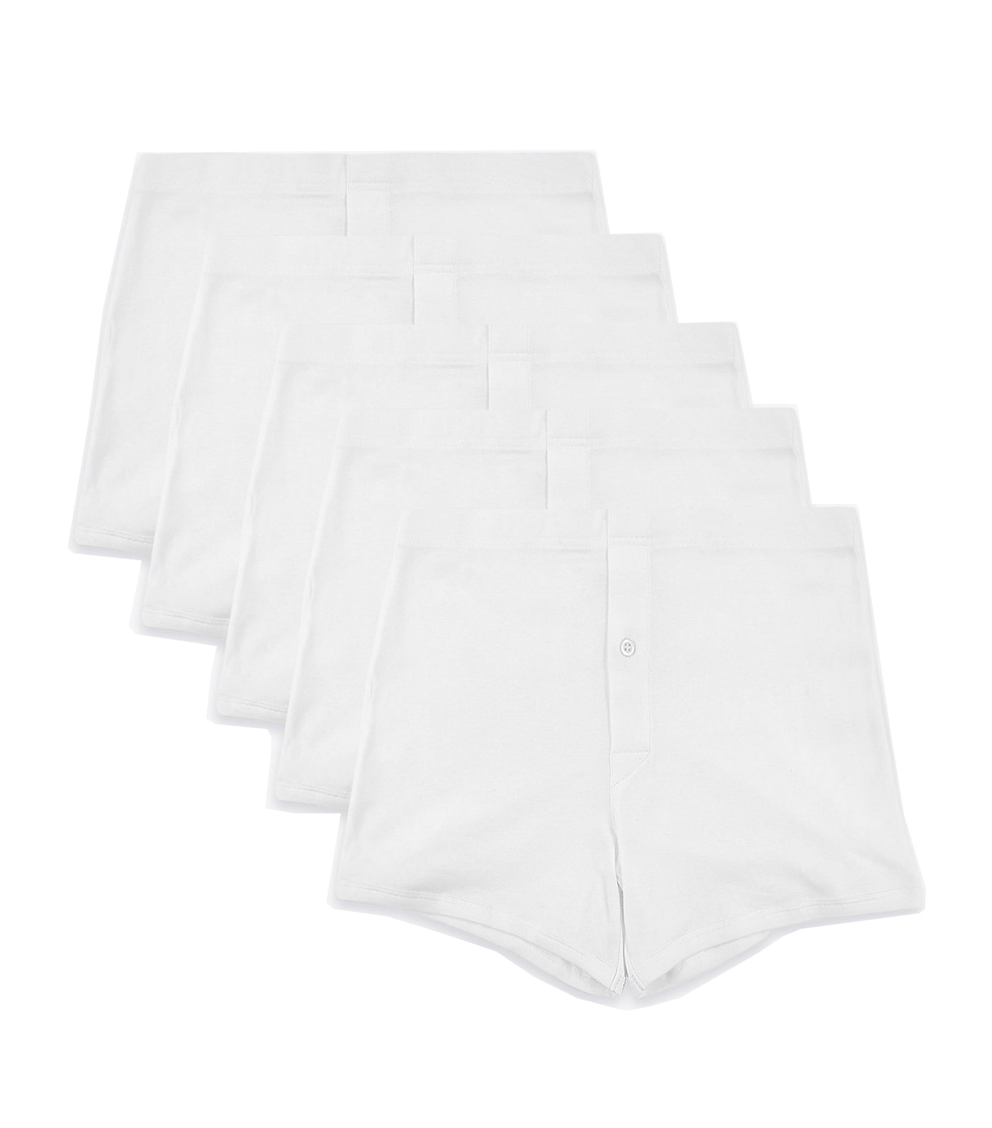 5-Pack Cotton Trunks White